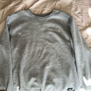 Harley-Davidson Men's Light Gray Crewneck Sweater